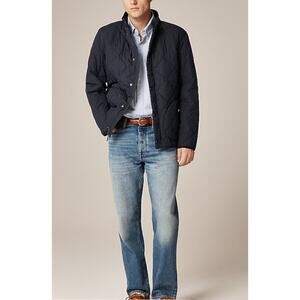 J.crew - Sussex quilted jacket / M / Black